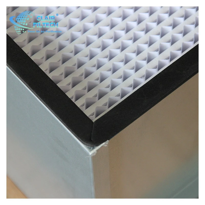 High Efficiency Synthetic Fiber Hepa H13 Air Filter Pleated Hepa Filters