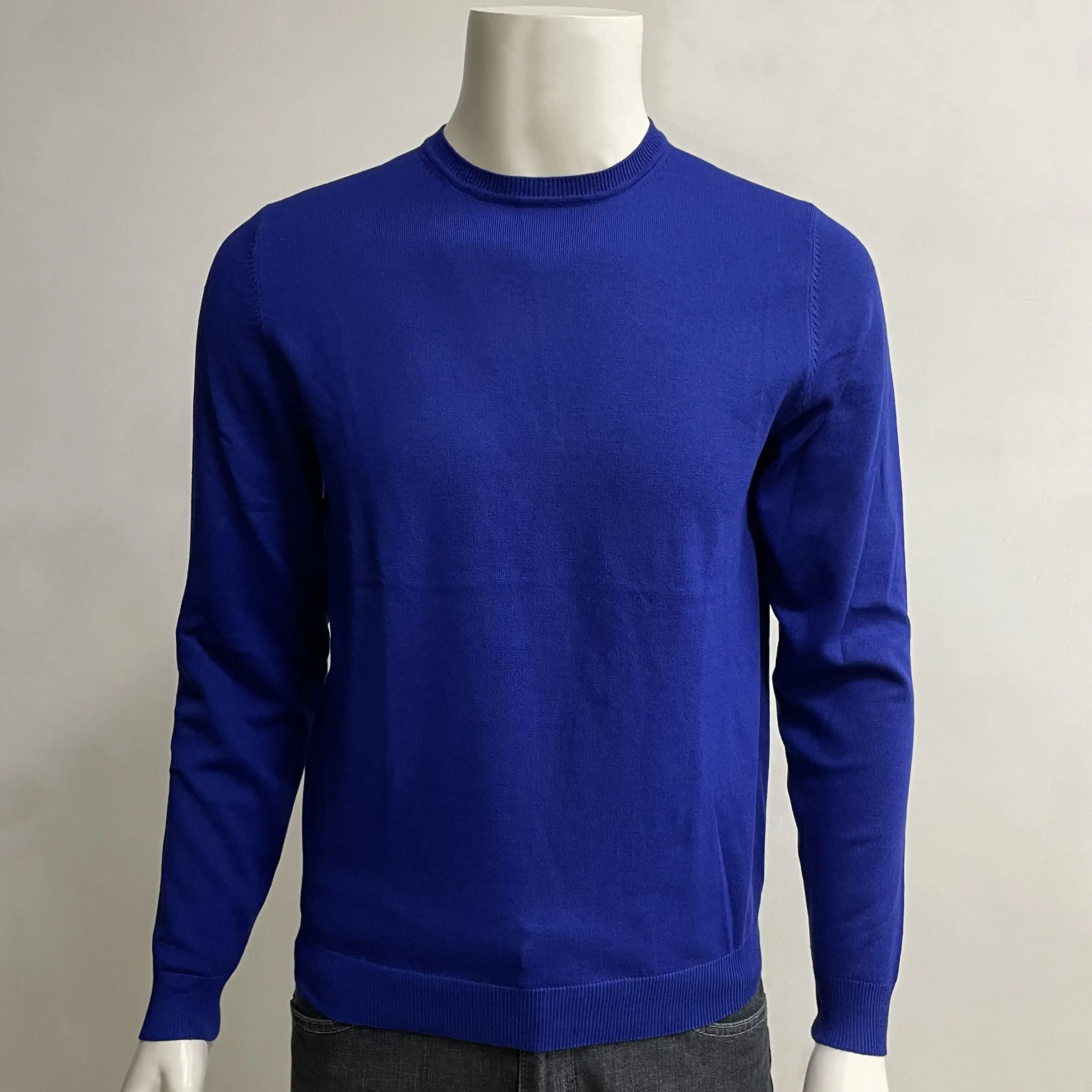 Patchwork Fashion Pullover Knit Sweater For Men High Neck Sweater Wool For Men Sweaters Men Customized