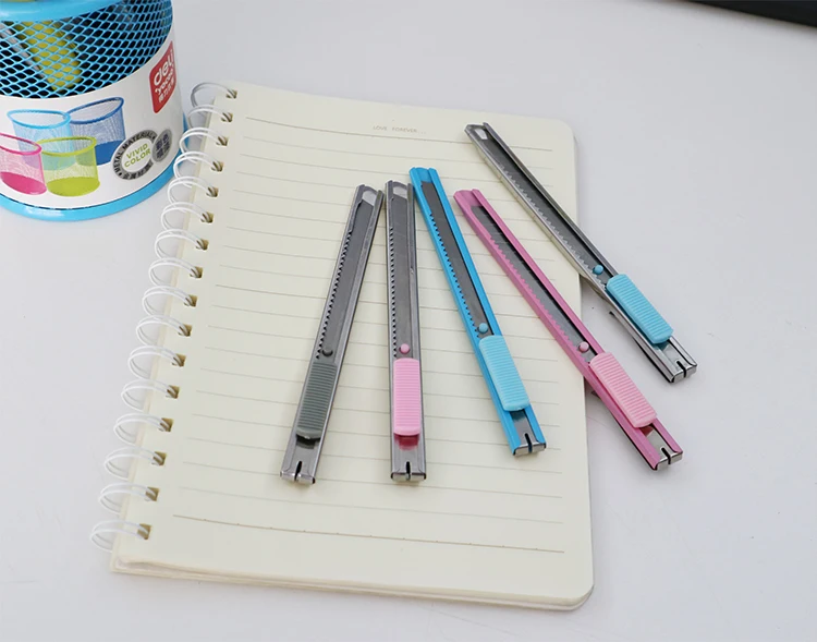Retractable Exact Precision Hobby Knife Stainless Steel 60 Degrees Cutter Blade 9MM Paper Cutter Knife