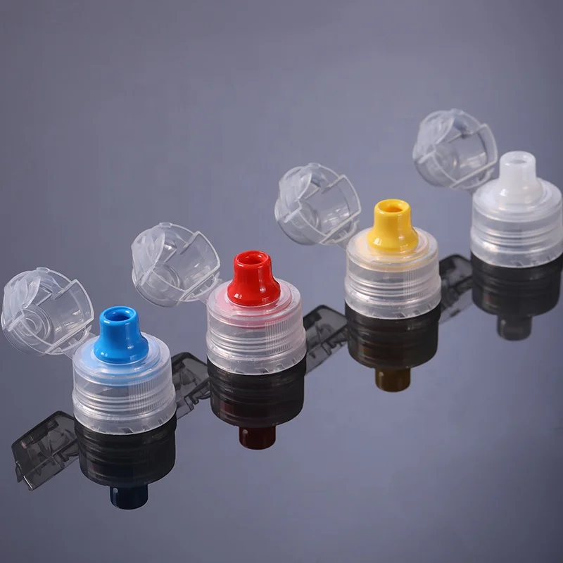 Wholesale 28/400 Leak Proof Non Spill Flip Top Sport Bottle Cap With Silicone Valve