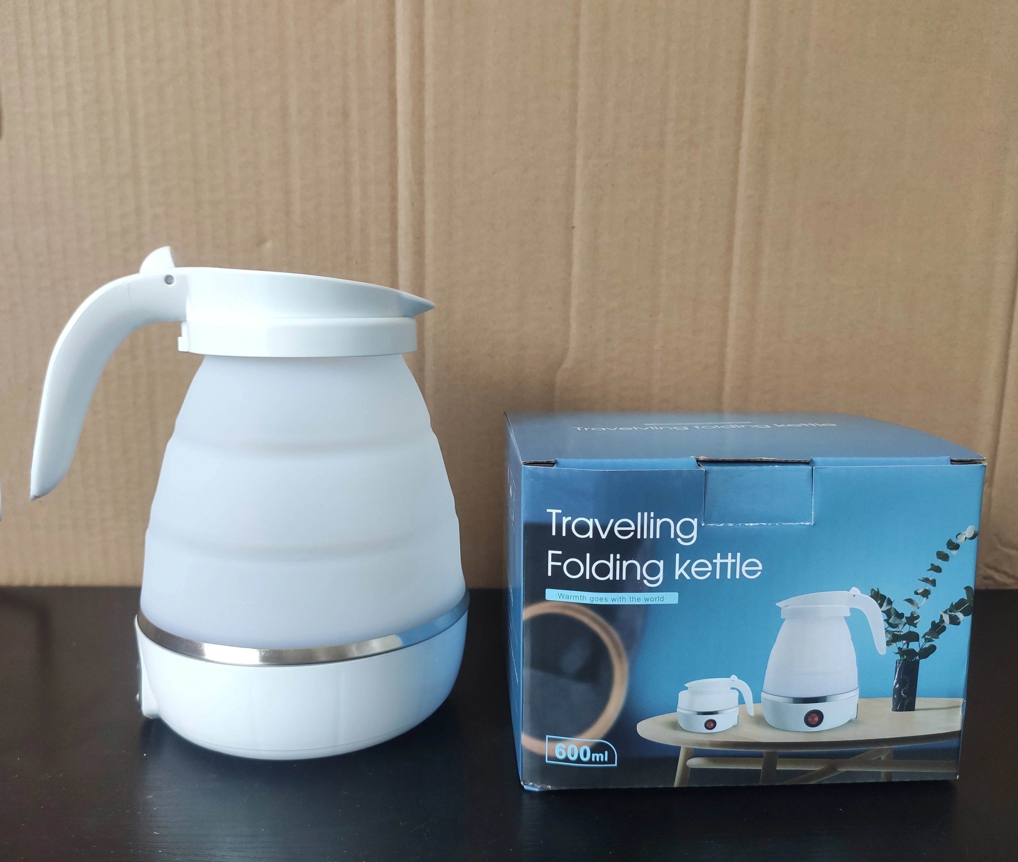 600ml Foldable Portable Kettle Travel 5 Mins Heater To Quickly Electric Kettle Travel Folding Water Bottle