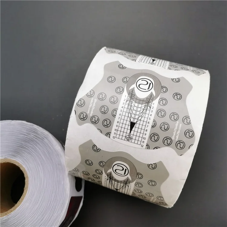 French Nail Forms Tips Acrylic UV Gel Extension Curl Form Extension Nail Sticker Art Guide Mold