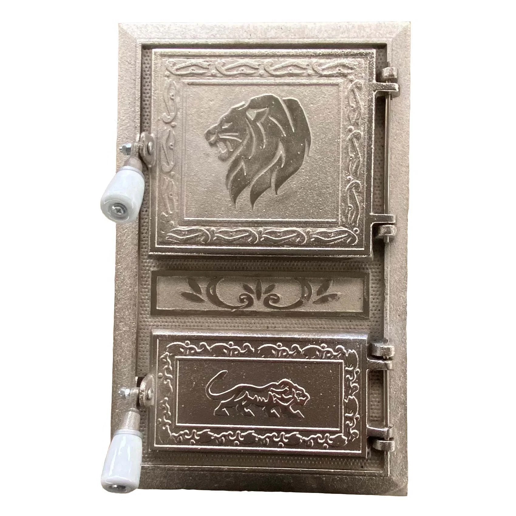 Nickel plated stove door and stove baffle ash DIY easy to install