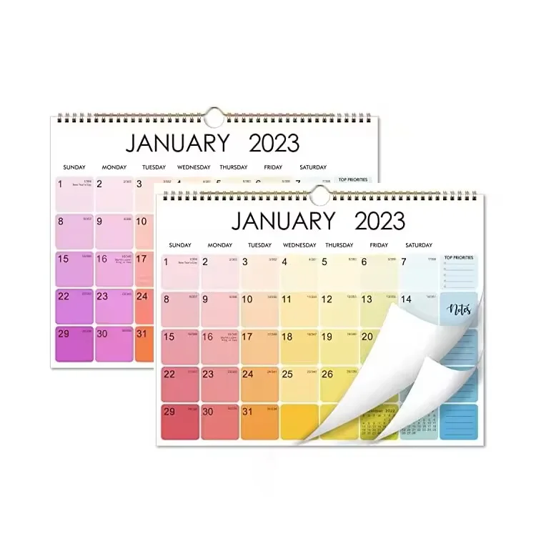 Calendar Wholesale Custom Your Own Logo Luxury Simple Daily Planner 365 Days Wall Calendar 2025