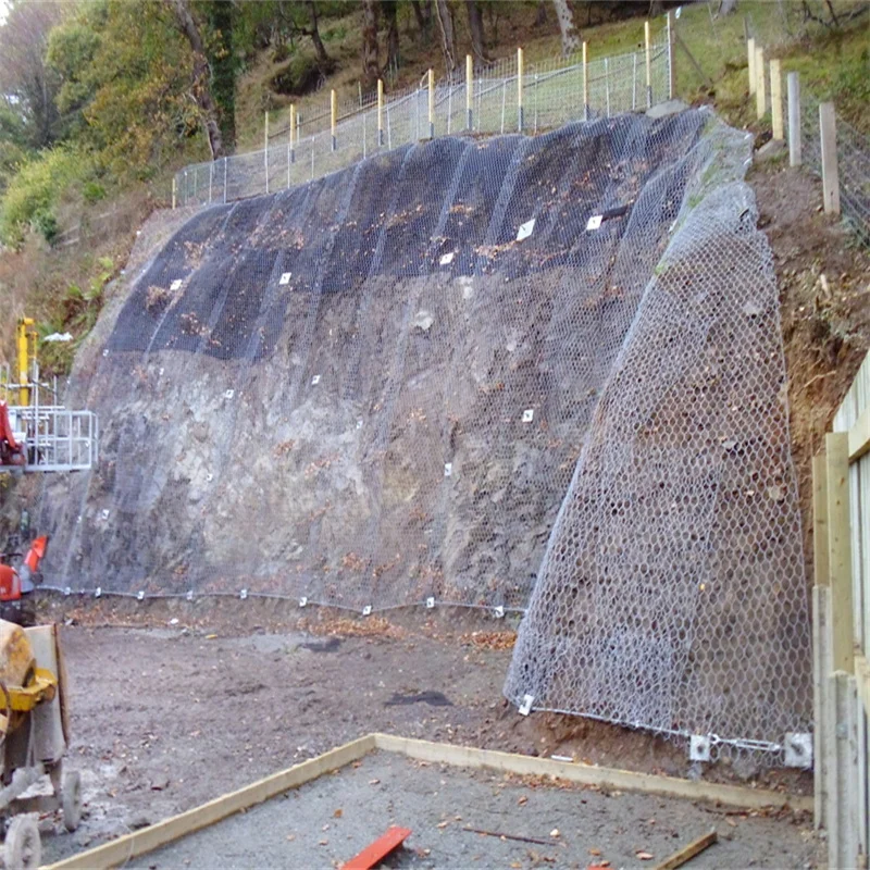 Galvanized Rockfall Barrier Mesh/Slope Protection Net/Stone Falling Protective Netting