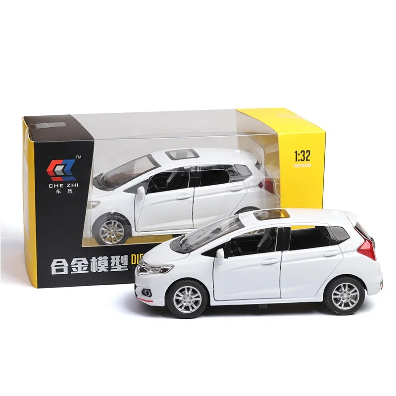 1:32 die cast pull back FIT car model Decoration toy simulation alloy car With Sound Light