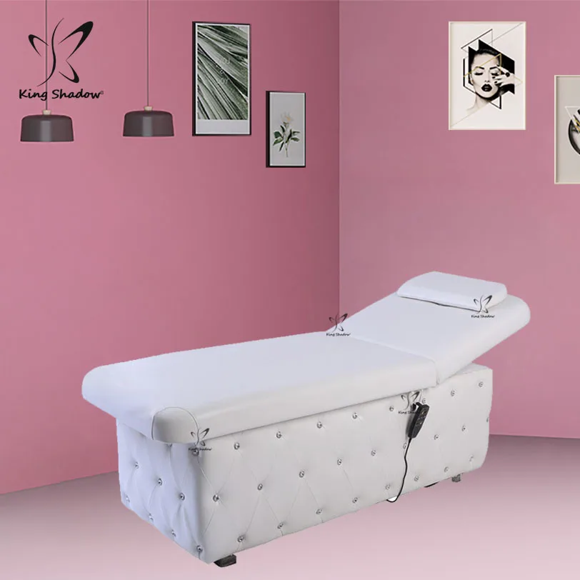 Cheap beauty salon equipment facial chair beauty spa lash bed used massage table with diamond