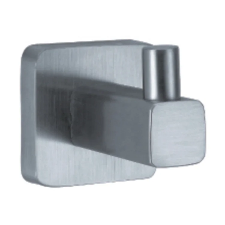 Wall Mounted Square Stainless Steel Brushed Pedestal Single Clothes Peg Bathroom Towel Hook