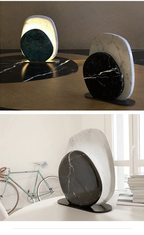 Post-Modern Marble Table Lamp Nordic Bedroom Bedside Creative Table Lamp Sample Room Designer Creative Decorative Table Lamp