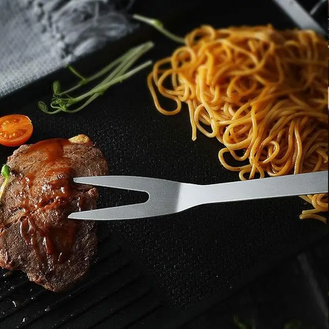 BBQ Accessories Stainless Steel Professional Barbecue Tool Set with Spatula, Fork, Brush, Knife, Tongs Camping Portable Bag