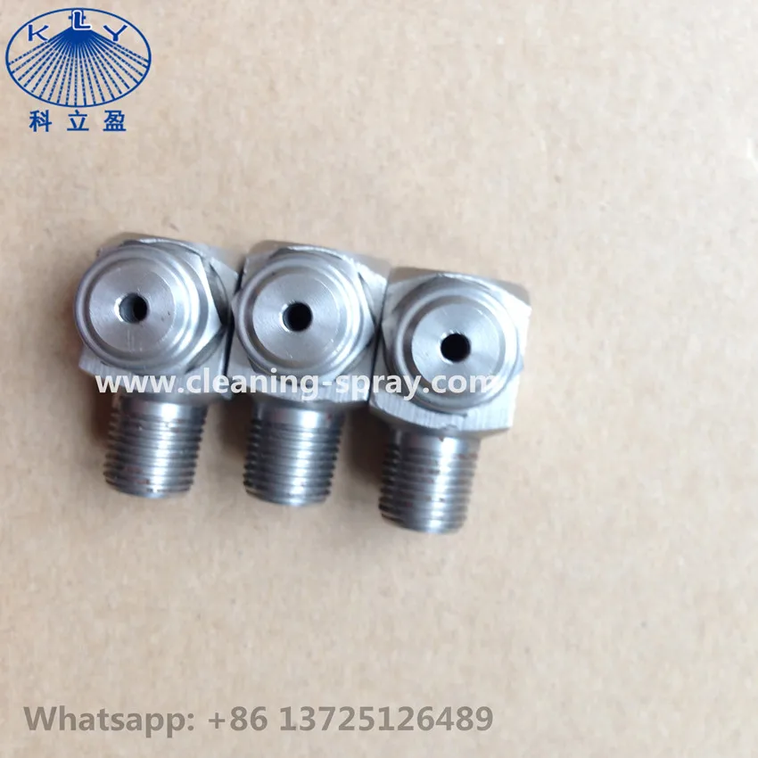 Angle type water jet full cone nozzle