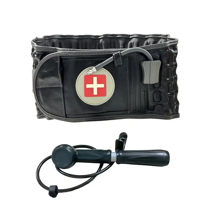 Factory Decompression Back Belt Inflatable Lower Back Brace for Low Back Pain Relief Lumbar Traction Device with Hand Pump