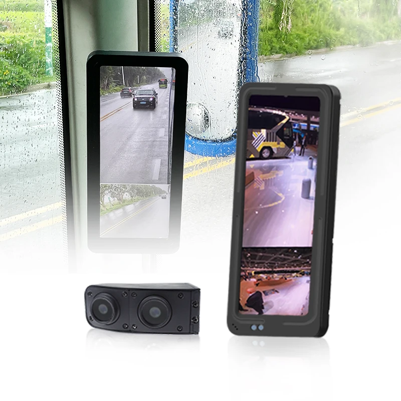 12.3 Inch HD Electronic Rear View Monitor Double Dual Lens Side View Blind Camera Bus Side Mirror