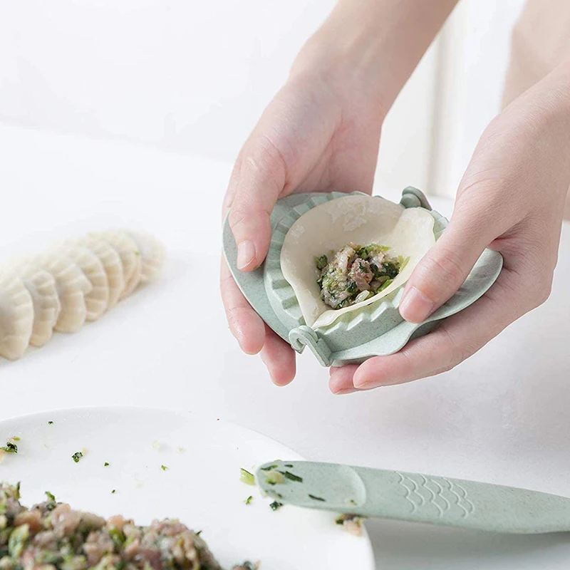 
Home Handwork Dumpling Maker Plastic Dumpling Mold Clip Kitchen Dumpling Tools 
