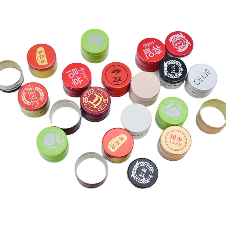 Best Quality Ropp For Glass Bottle Aluminum Screw Cap Aluminum Ropp Cap With Tinfoil Liner Aluminum Screw Caps