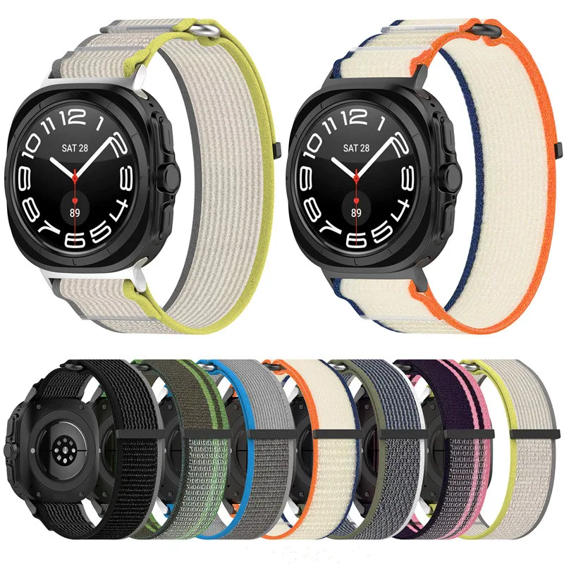 Trail Loop Strap for Samsung Galaxy Watch 7 Ultra 47mm Nylon Sports No Gaps Band for GALAXY 7 ULTRA 47 47MM Bracelet Men Correa