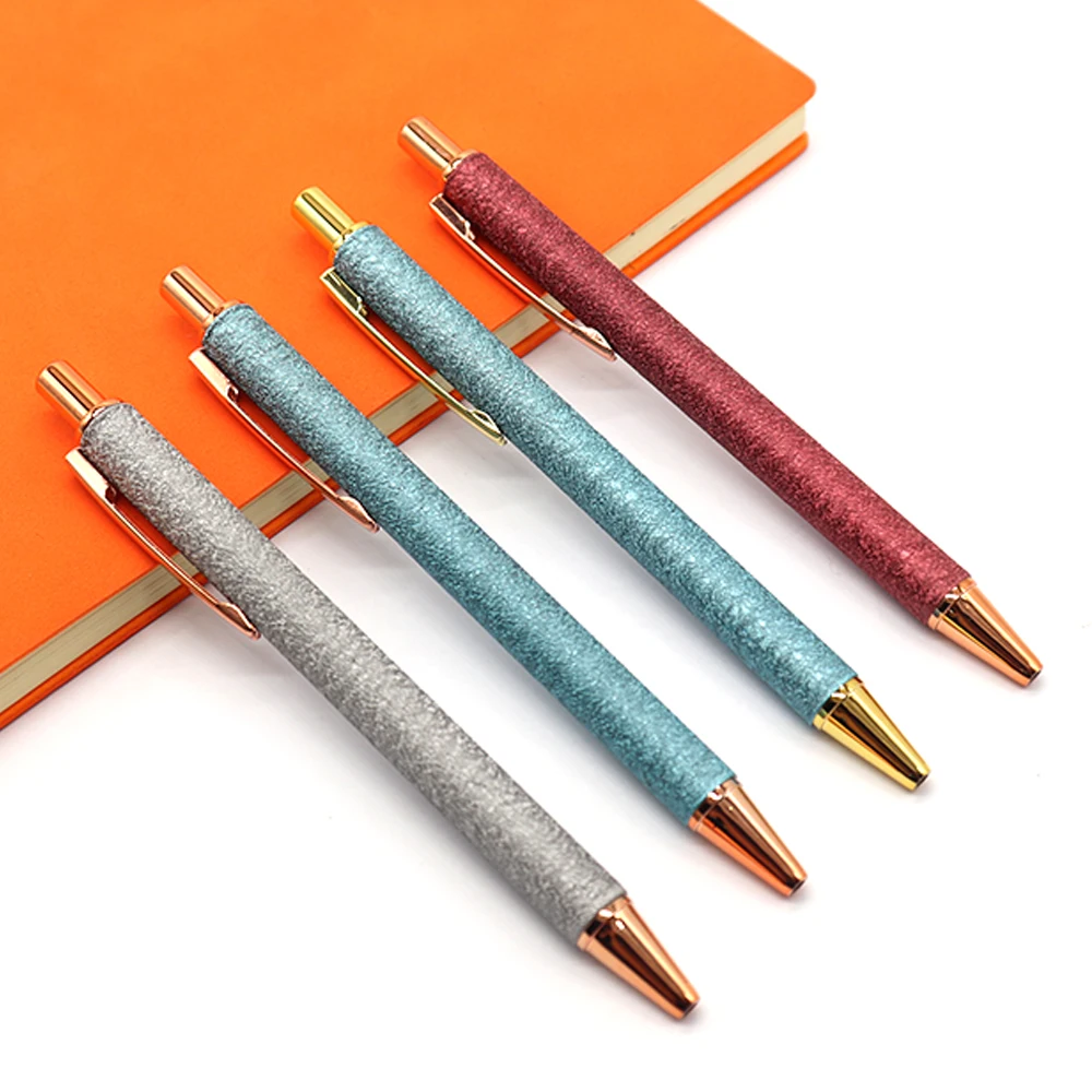 
customized metal gel pen ball point pen slim metal pen with pattern paint 