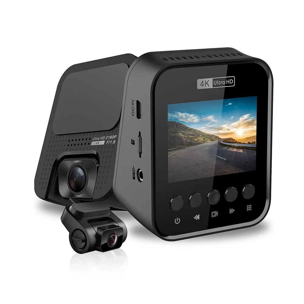 4K двойной видеорегистратор передний и задний для автомобилей