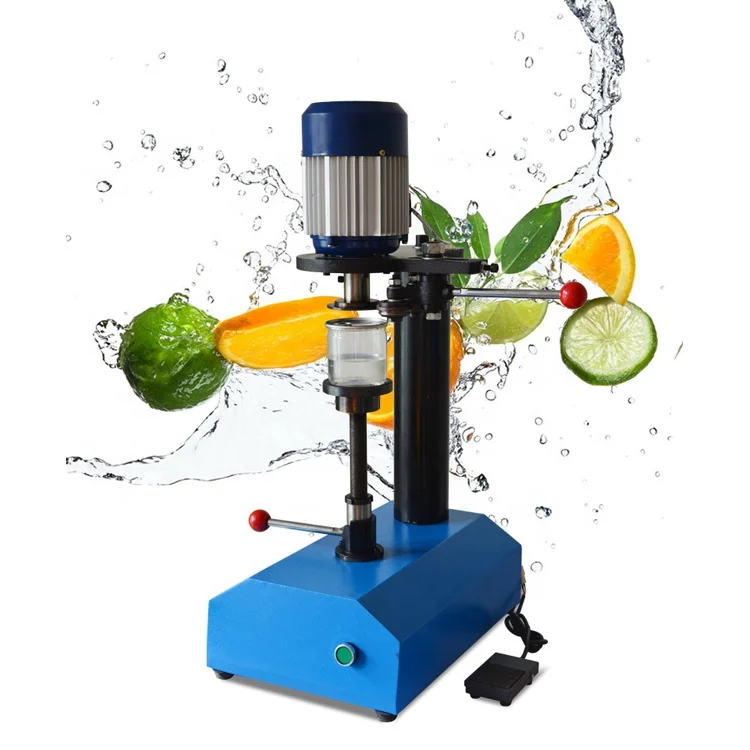 YTK-TDFJ150 Best selling beverage can seamer/semi automatic tin can sealing machine/sealed cans