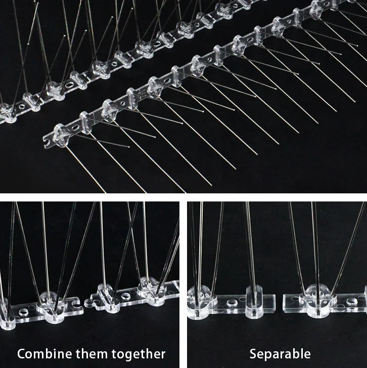 DYSC plastic bird spikes crow rabbit deterrents tire spikes cat caltrops spikes indoor for trespassers