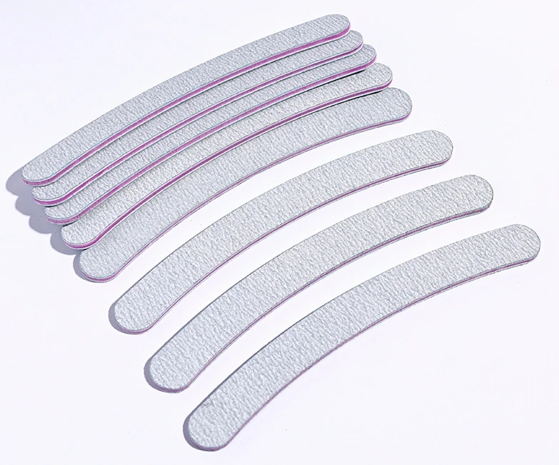 gray nail file 100/180 Gray sand file manicure polishing strip double-sided