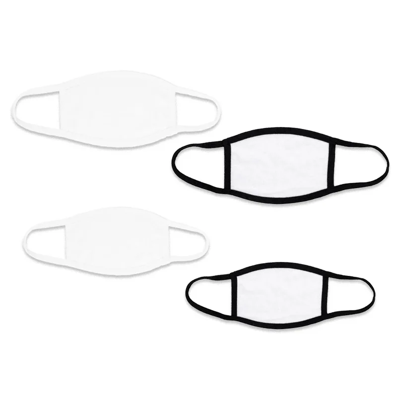 Белый сублимационный чехол для лица, чистый полиэфирный чехол для сублимации