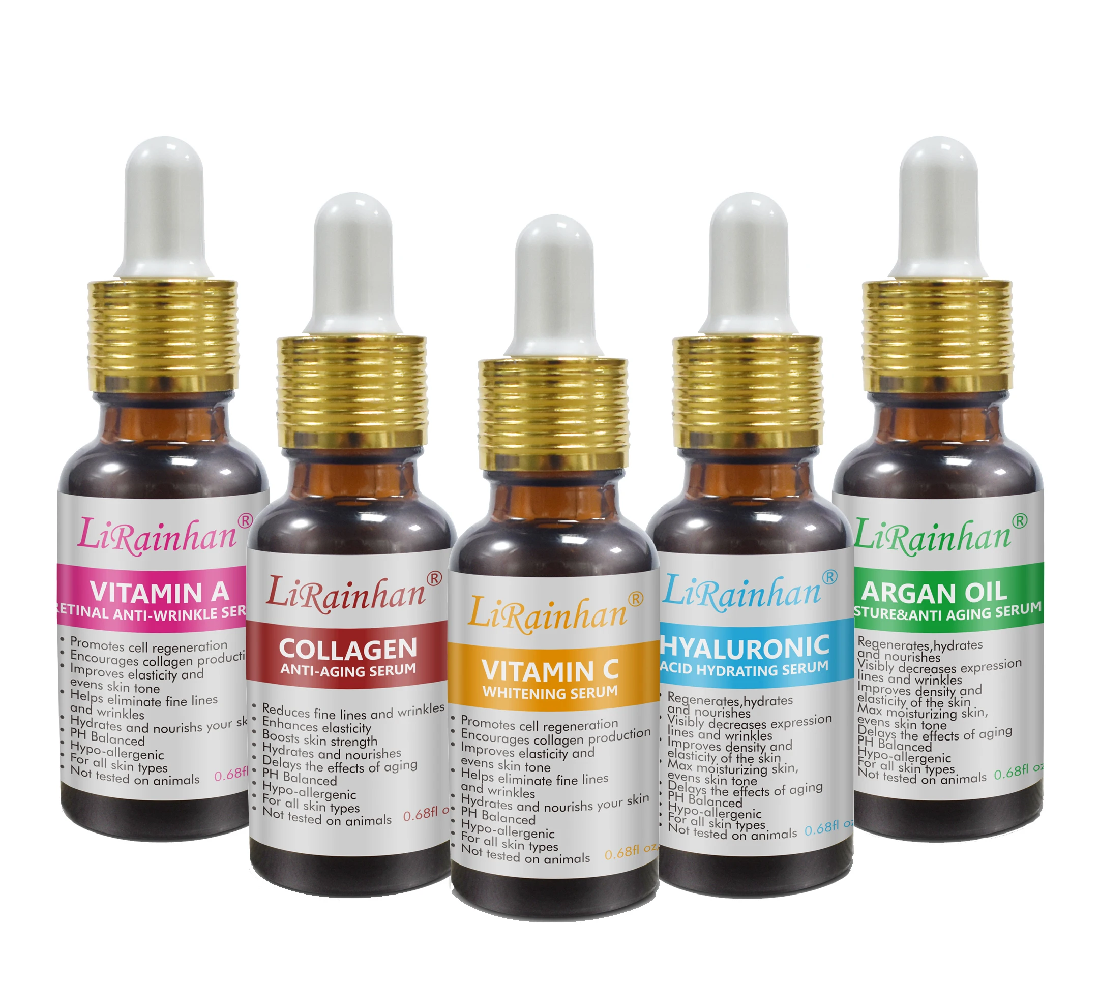 Сыворотка для лица с витамином С ретинол коллагеновая гиалуроновая кислота Омолаживающая отбеливающая