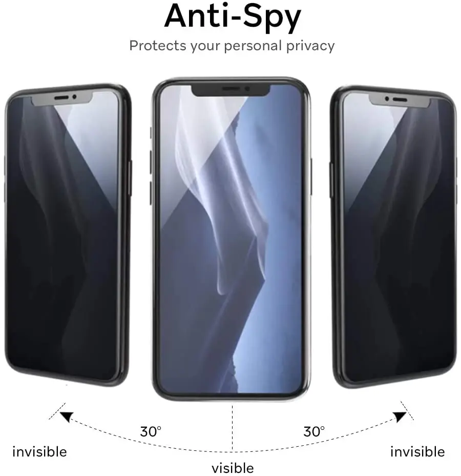 Full Cover Anti-Spy Screen Protector For iPhone 11 12 13 PRO MAX Privacy Glass screen protector for iPhone 14
