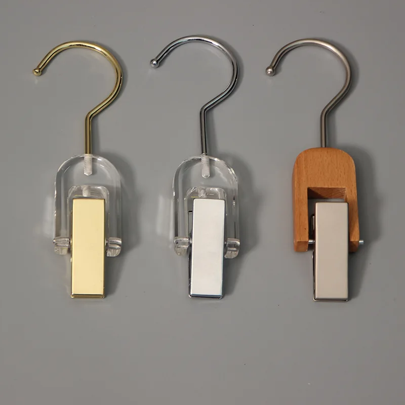 Transparent Hooks Clothing Store Wardrobe Acrylic Bra Clips Crystal Socks Scarf Hook Clothes Hanger Hook