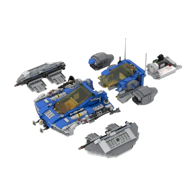 GoldMoc classic space MOC-171617 MPV Reliant Spaceship DIY Brick Toy Space Cruiser Building Blocks Set