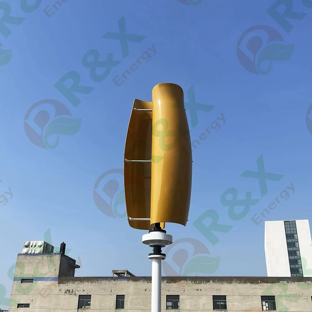 High Efficiency 3000W 5000w Vertical Axis Tulip Wind Turbine 120V 220V Home Use Wind Generator Rated Power