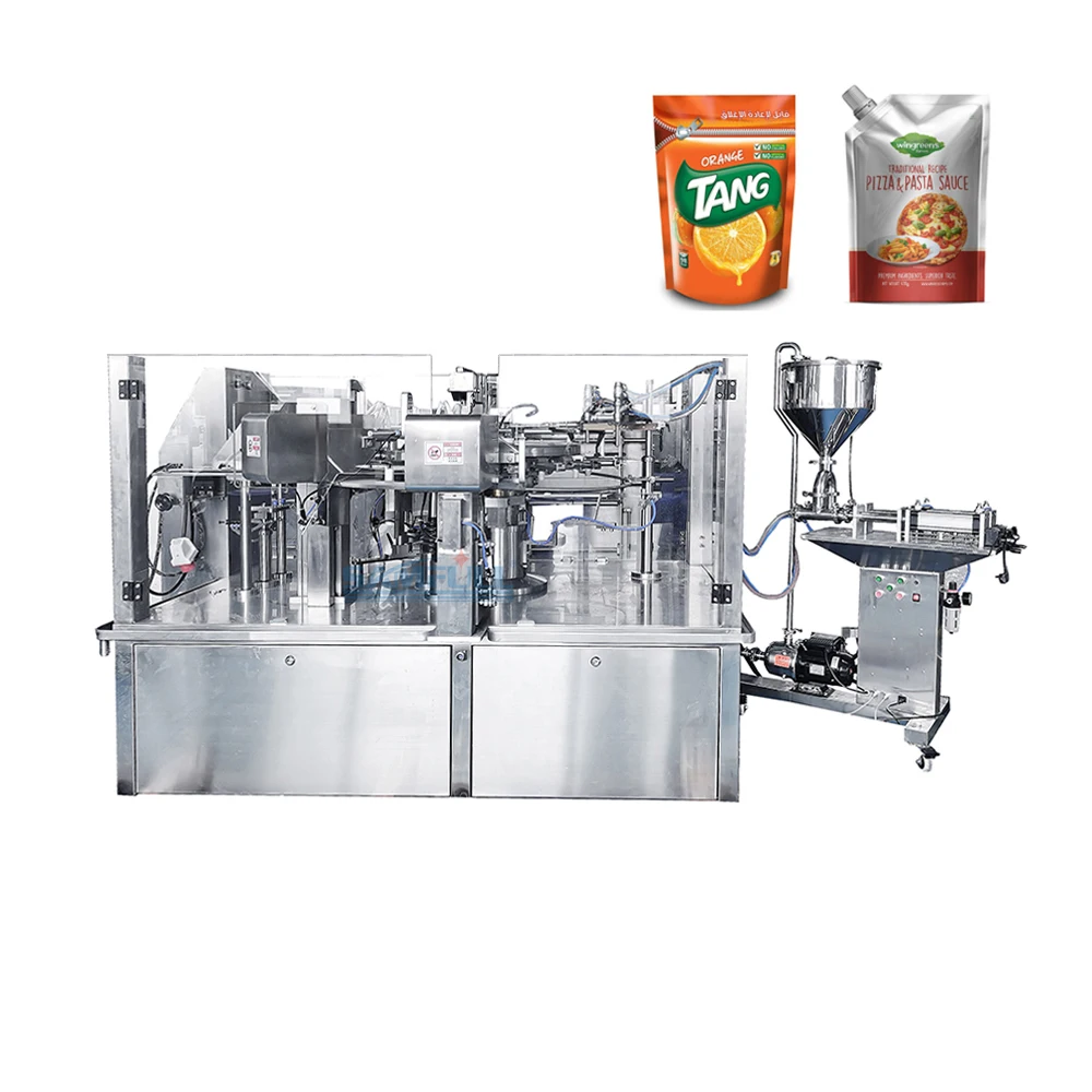Automatic rotary doypack packing machine sauce filling machine ketchup liquid packaging machine