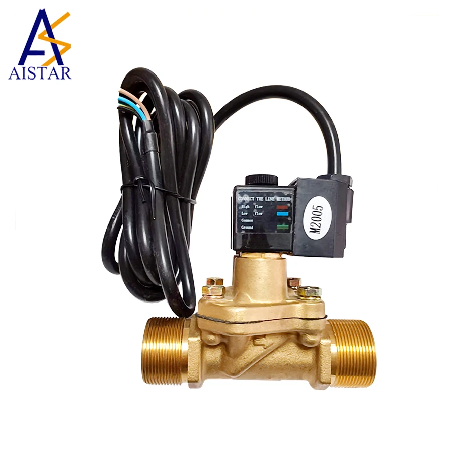 Aistar 3/4 inch Fuel Dispenser 220V /12V / 24V Explosion - proof Solenoid Valve / Brass Valve