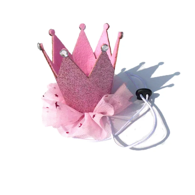 Party Baby  Pet Dog Mesh Yarn Tutu Skirt Dress Pet Crown Dog Party Hat Party decoration supplies