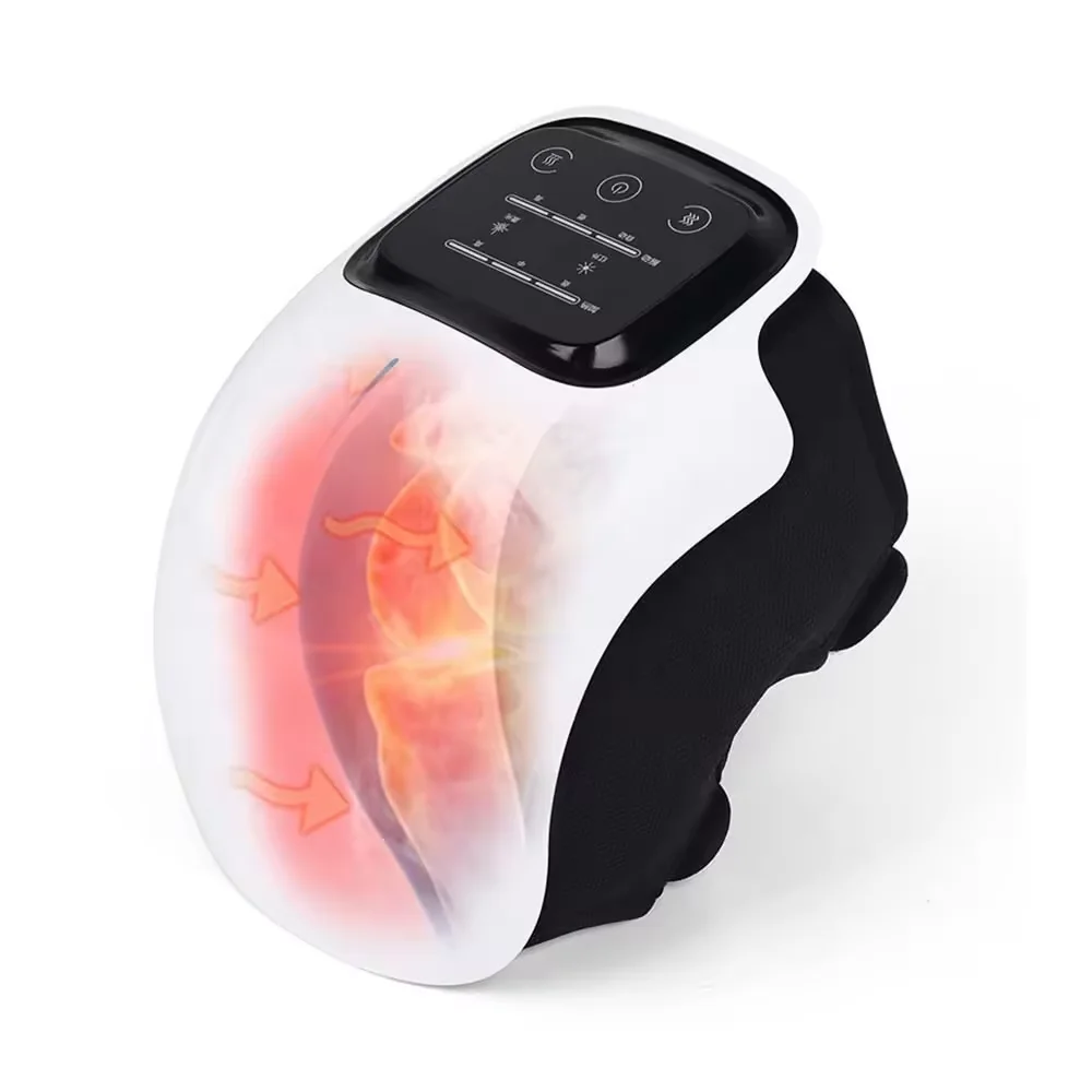 Hot Arthritis Massage LED Touch Screen Infrared Red Light Therapy Joint Pain Relief Knee Care Electric Heating Knee Massager