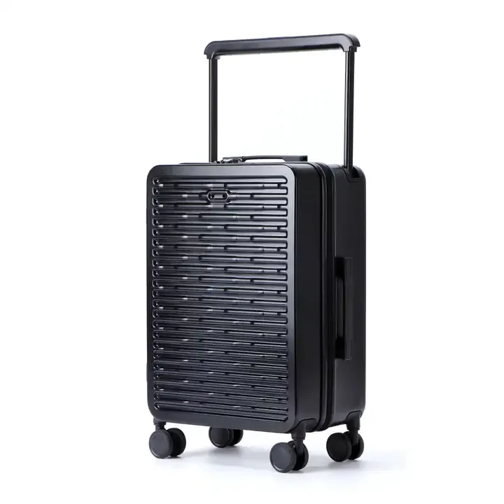 2023 New Designer Custom LOGO  Wide Trolley Carry on Travel Bag Suitcase Luggage Hardshell