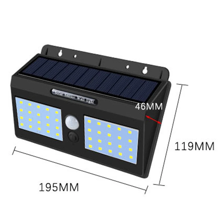 
Easy Installation PIR Motion Sensor Outdoor Wall Lamp LED Solar Light Garden 