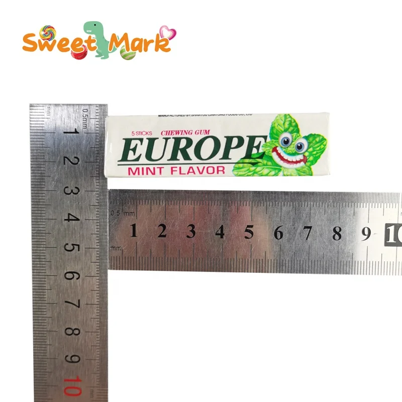 Wholesale europe press gum soft candy delicious mix fruit chewing gum