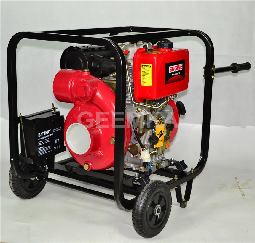 portable cast iron high pressure 13hp 80mm 3inch diesel engine water pump