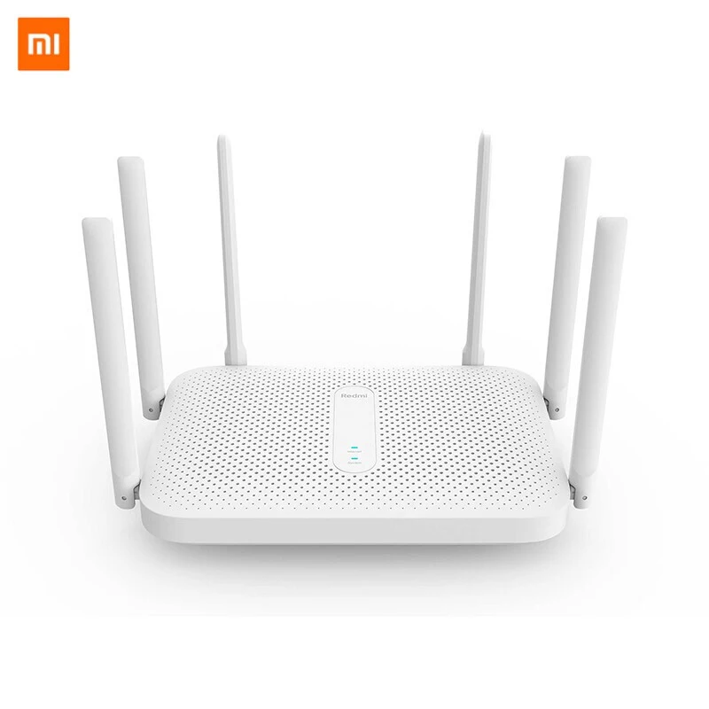  Внутренняя ёмкость Xiaomi Router Redmi AC2100 беспроводной маршрутизатор Wi-Fi ретранслятор Gigabit Dual Band 2033 Мбит/с скорость 6 с высоким коэффициентом усиления антенны фрезерный