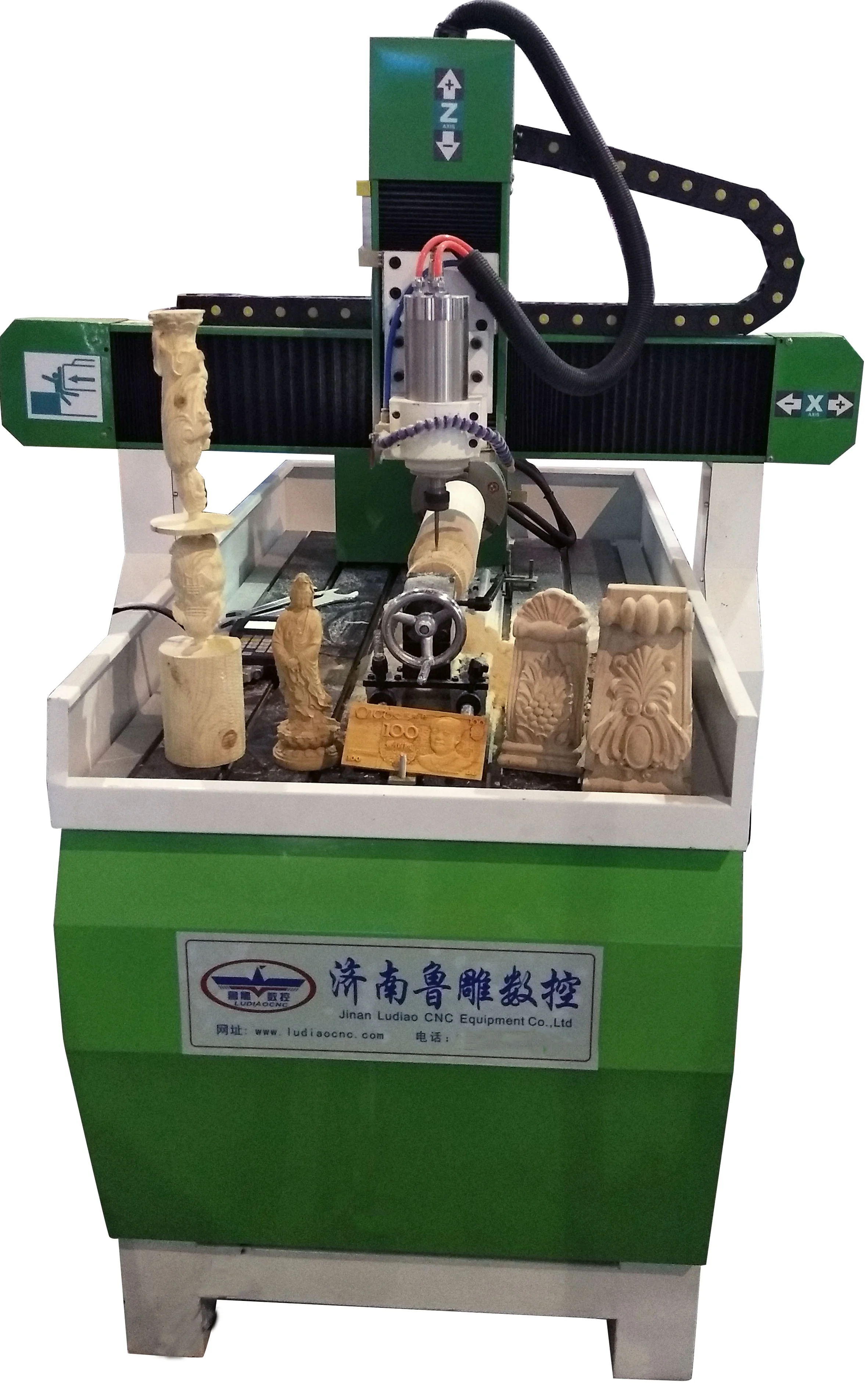 woodworking CNC wood turning lathe carving machine/Mini CNC router machine 6090 price/aluminum carving CNC router