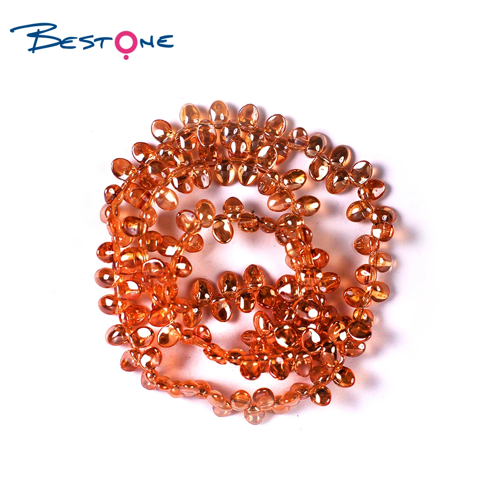 Bestone Wholesale Jewelry Production Materials Irregular 7.5*5*3mm Loose Glass Beads Natural Chip Stone Beads