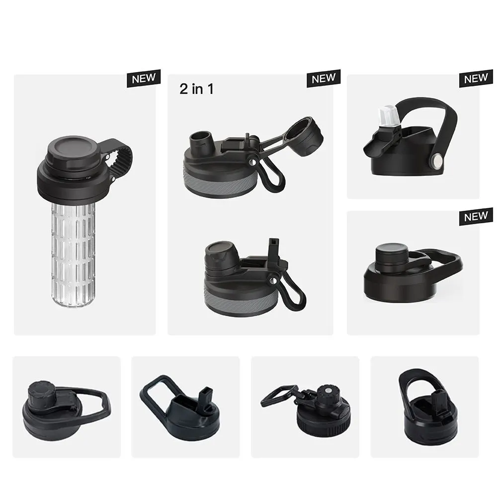 Custom Logo 32oz Insulated Water Bottle Stainless Steel Double Wall Vacuum Flask with Lid Sports Water Bottle 12oz 18oz 24oz