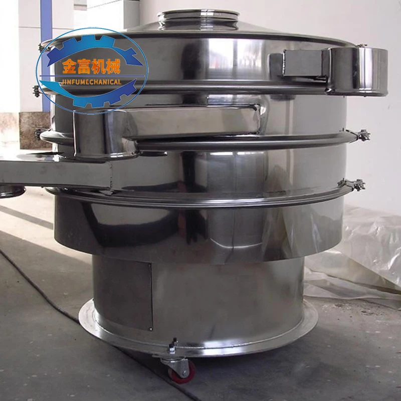 Factory Price Automatic  High Frequency Food Wheat Vibro Siftet Flour Vibrating Screen Sieving Machine