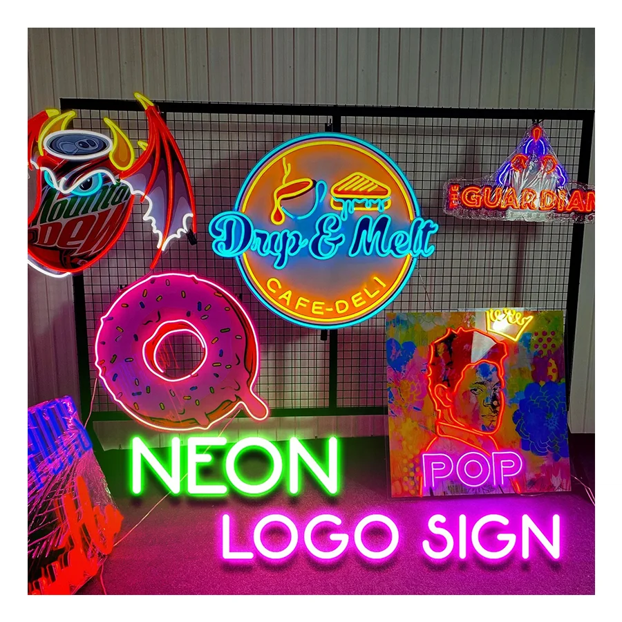 Winbo Wholesale Manufacturer Hot Donut Neon Sign 5v Colorful Food Acrylic Led