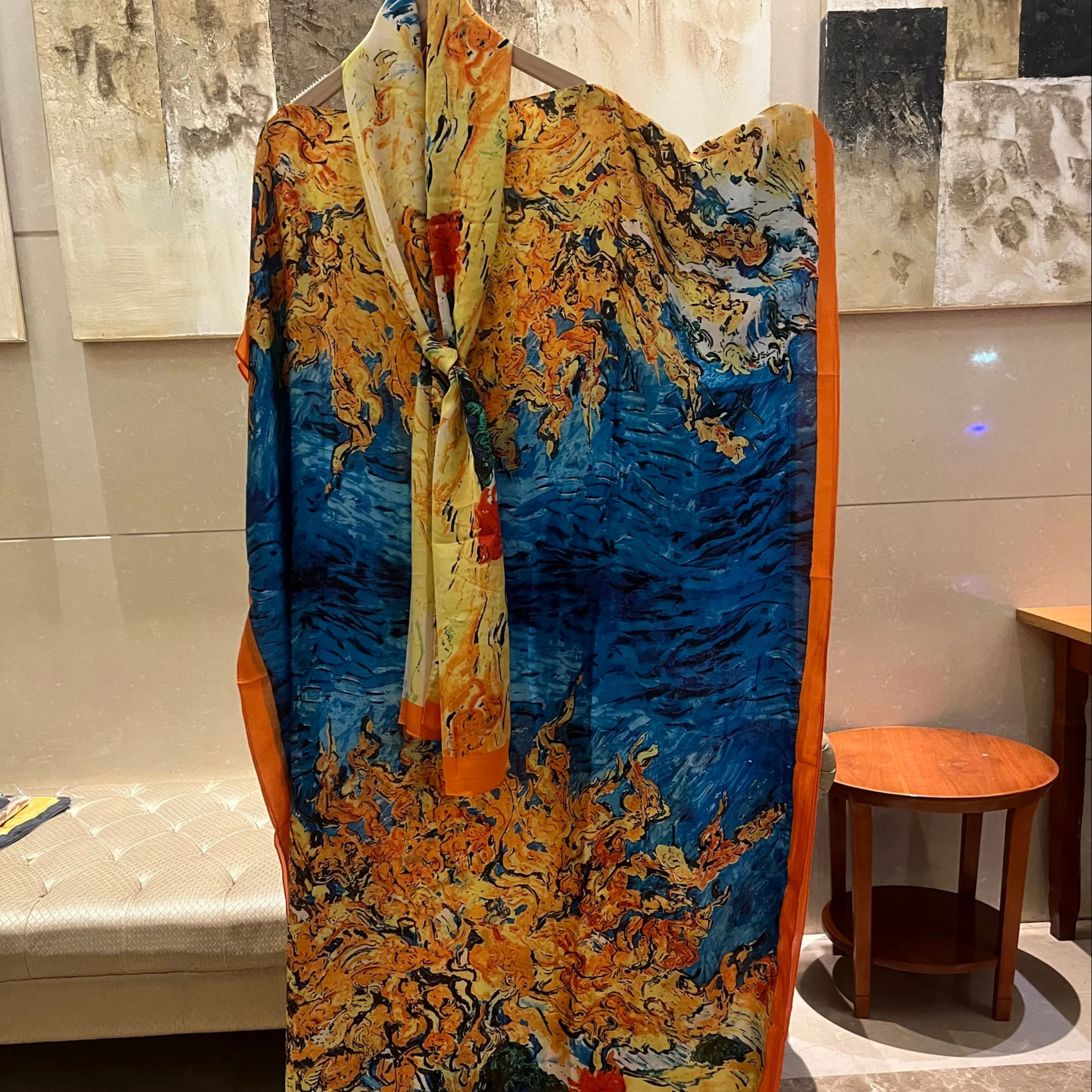 silk free size multi purpose ladies satin slip casual kaftan dress