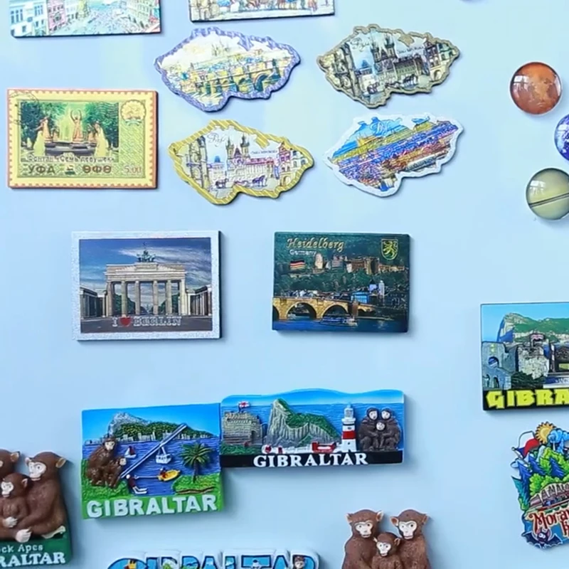0.01 USD Sample Custom Germany Berlin Imanes Nevera Paises Bahrain Souvenir Fridge Magnets