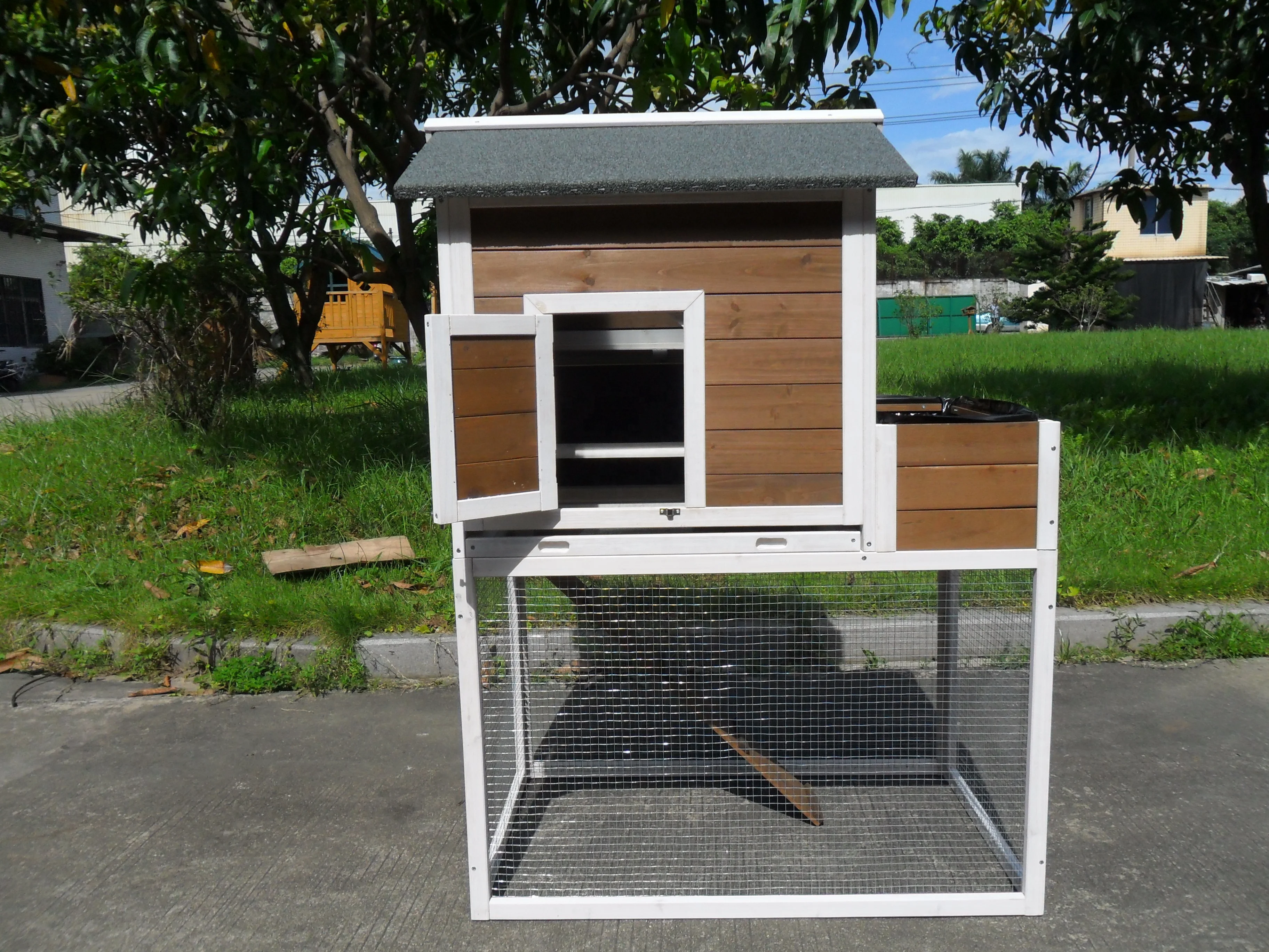 wooden chicken coop