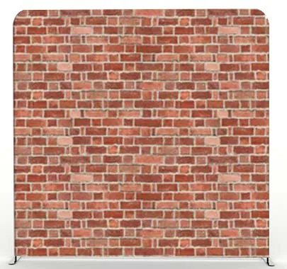 custom design tension fabric cover pillow case backdrop pipe and drape stand for party photo booth event wall banner with logo