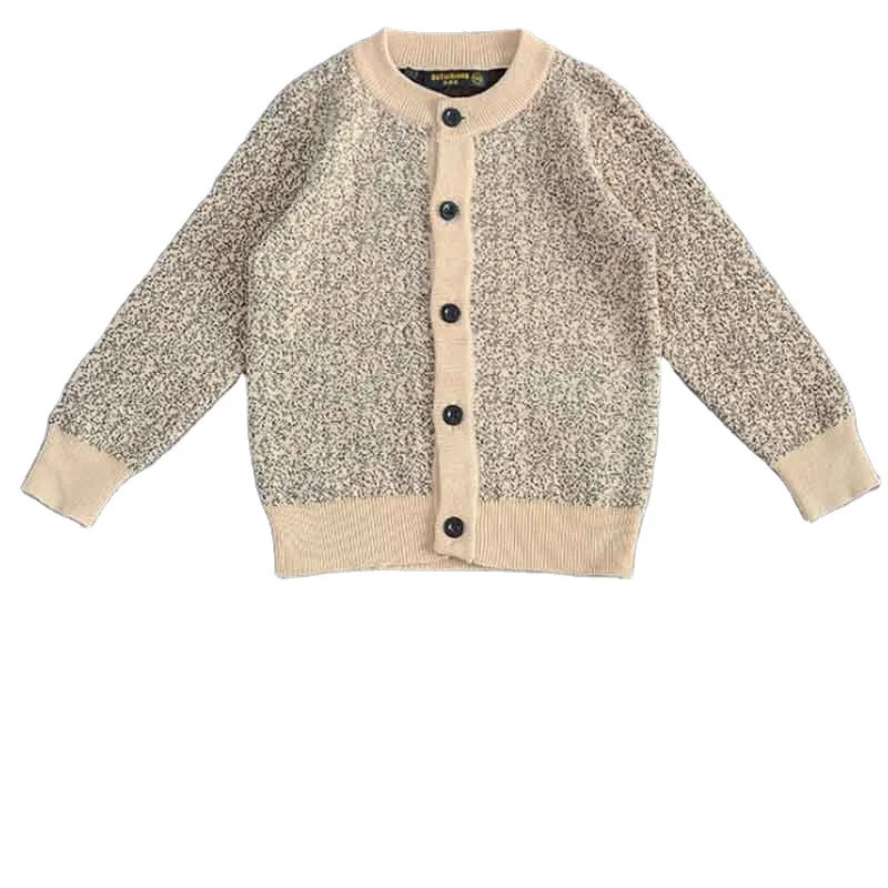 
Custom Baby Crew-neck Knit Shirt Children Knitwear Long Sleeve Kids Jersey Knitted Sweater Toddlers Cardigan 